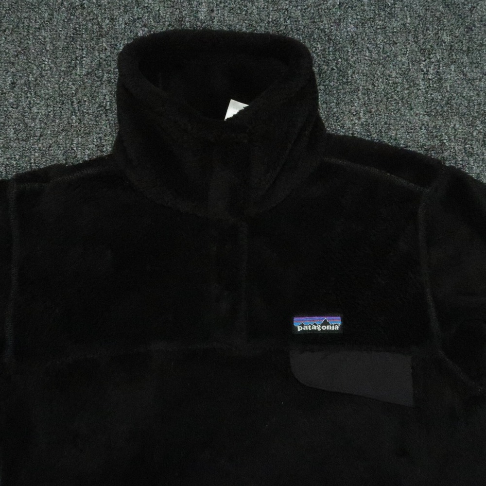 Patagonia‎ Pullover Womens Extra Small Black Re-Tool Snap-T Fleece 25442 - Picture 2 of 10
